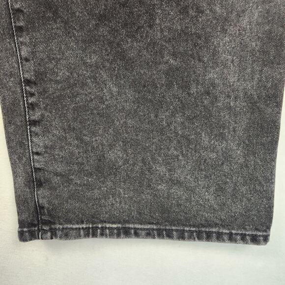 Zara Baggy Wide Jeans Women’s SZ 10 Black Wide Leg Crop Denim High Rise Cotton - Picture 6 of 14